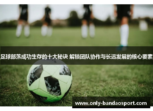 足球部落成功生存的十大秘诀 解锁团队协作与长远发展的核心要素